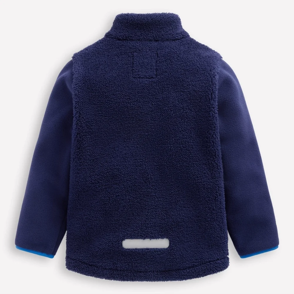 Boden Cosy Windproof Fleece Kids Size 5-6y In Navy Blue New With Tags In Package